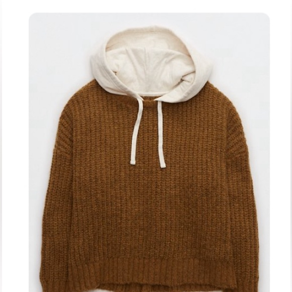 Offline by Aerie ribbed sweater hoodie